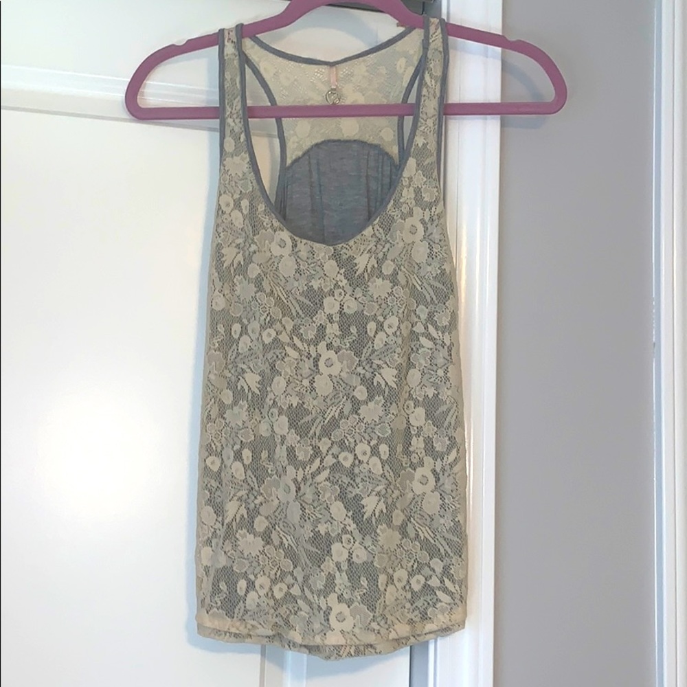 Lace tank top